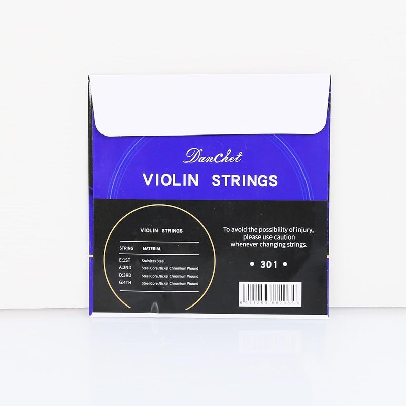 Danchet Violin Strings 4/4 E1. 4pcs Beginners Level, Ball End, Stainless Steel 301… - Image 5